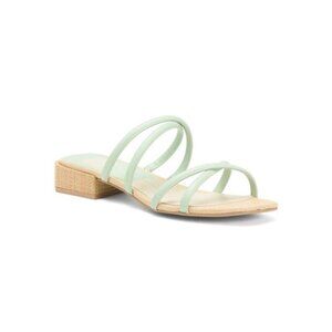 DOLCE VITA Leather Hapi Low Heel Sandals. 7 M